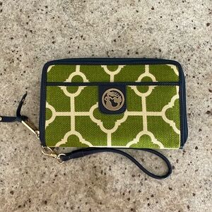 Spartina 449 Bifold Zipper Purse Wristlet